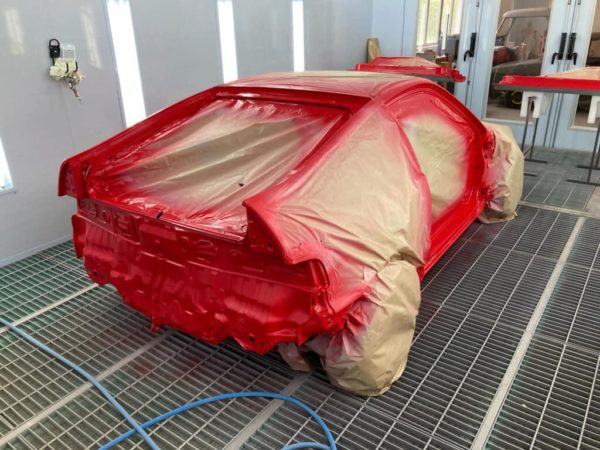 Cabine peinture automobile - après peinture